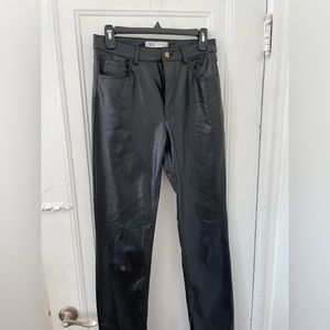 Zara Leather Pants - Black